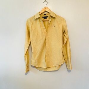 Ralph Lauren slim fit yellow Button Down Shirt